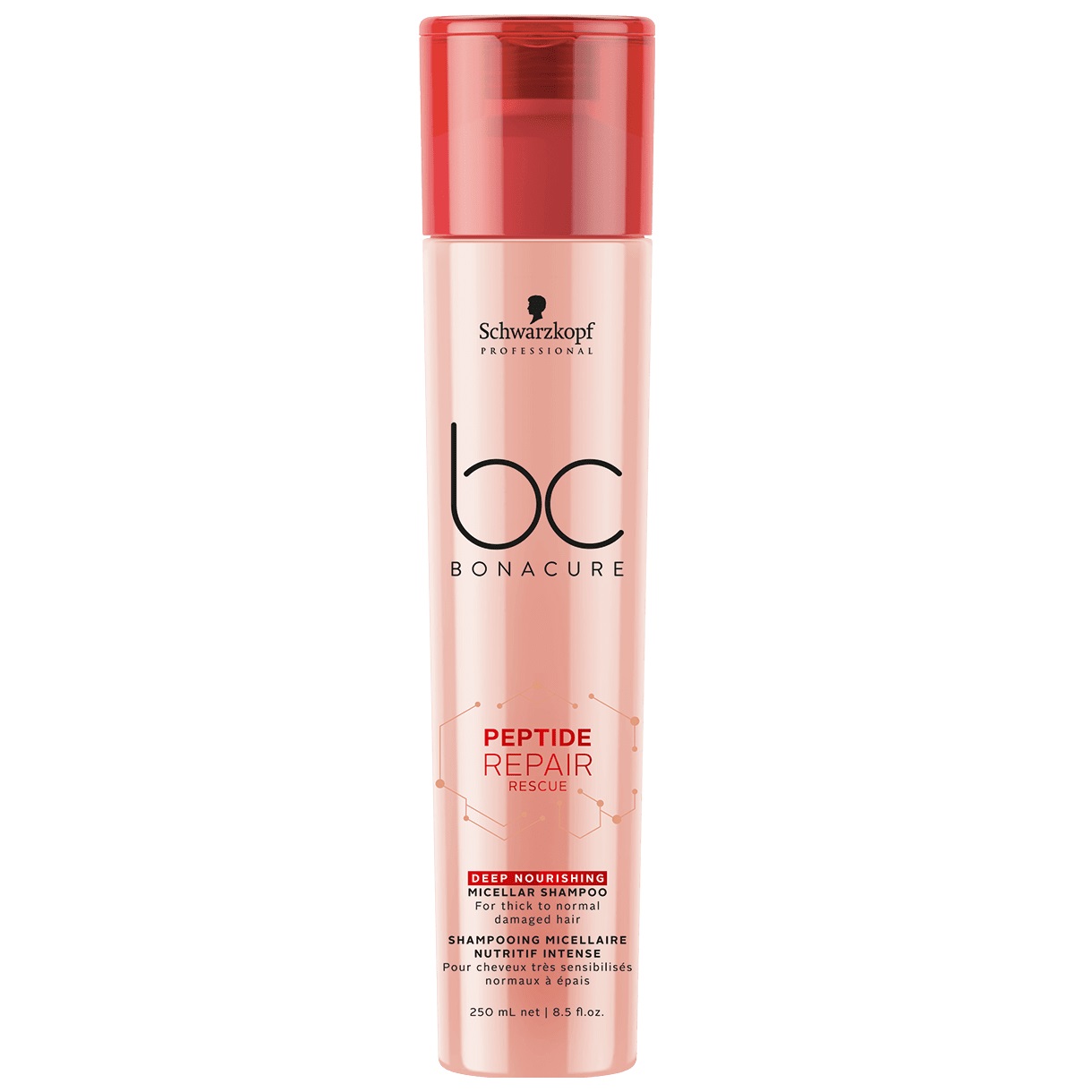 Bộ dầu gội xả Schwarzkopf BC Bonacure Peptide Rescure Repair phục hồi tóc hư tổn theo cấp độ 250ml - Chính hãng Đức