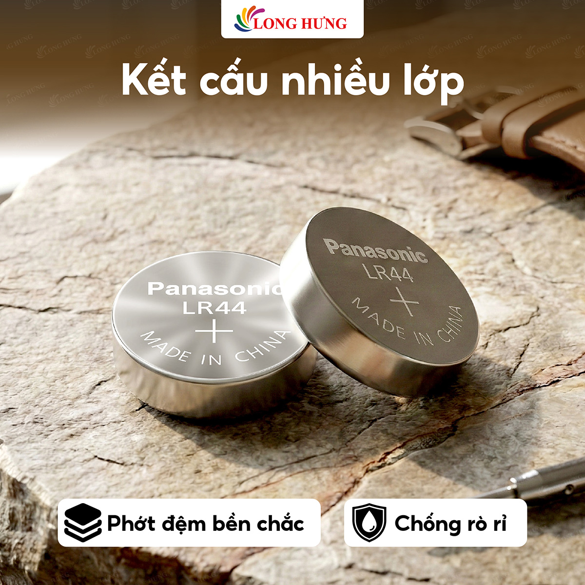 Pin nút Panasonic Alkaline 1.5V LR44VN/2B5 (2 viên/10 viên/200 viên) - Hàng chính hãng