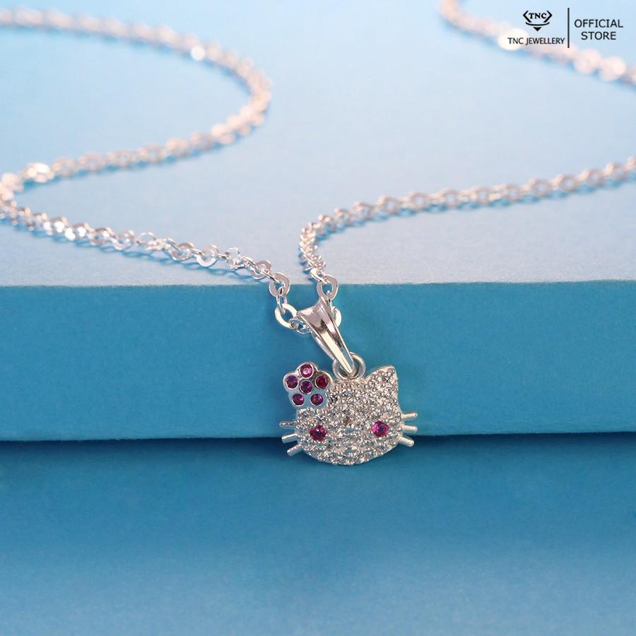Dây chuyền bạc cho bé gái hình Hello Kitty -Trang sức TNC Jewellery