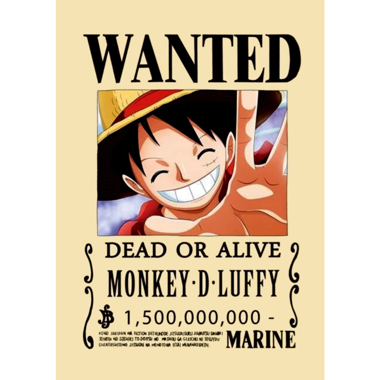 Mua Poster Truy Nã Team Mũ Rơm Onepiece Monkey.D.Luffy - Bìa Cứng Kẹp Sách  A5 Đẹp Chất | Tiki