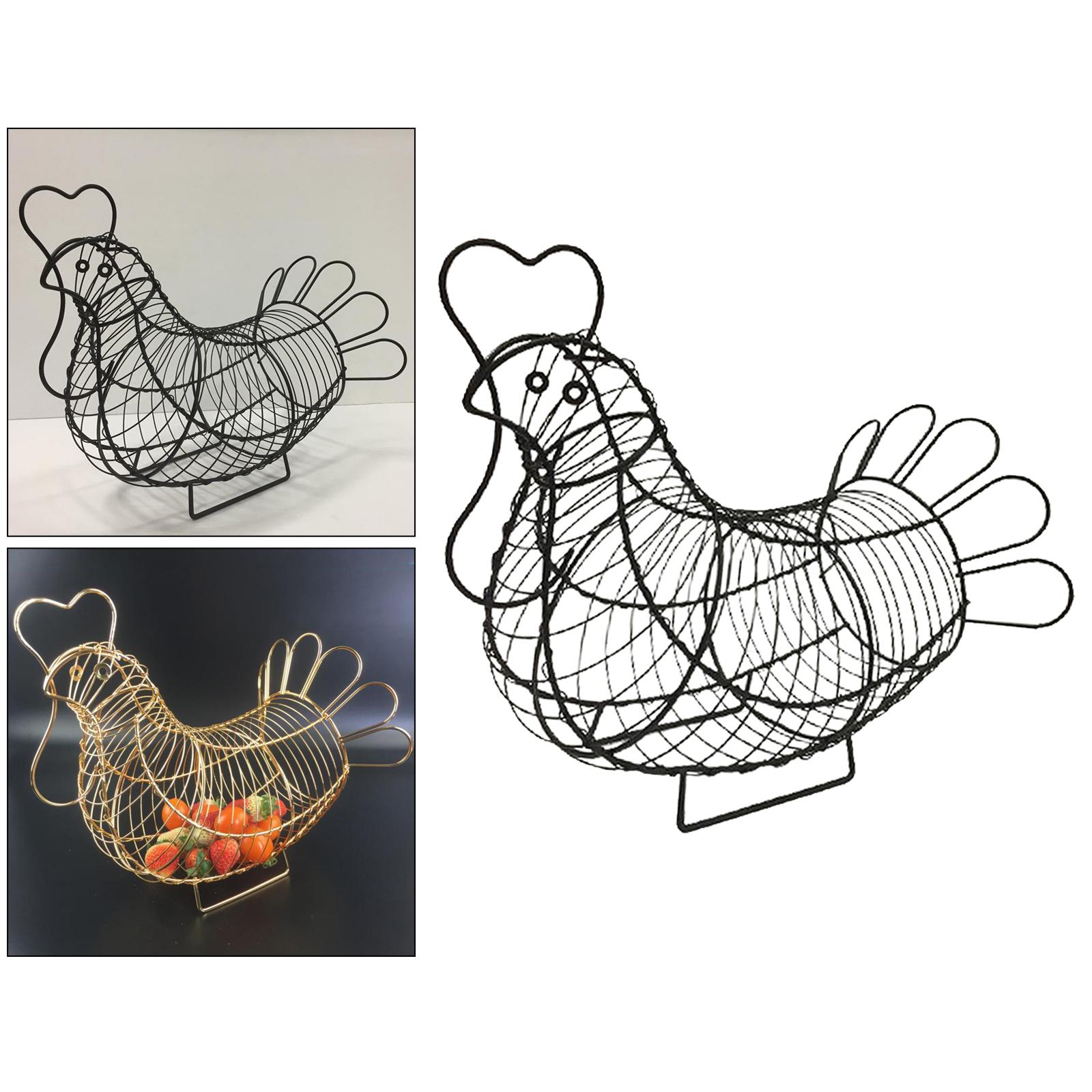 Black Egg Basket Multifunctional Metal Egg Holder Distribution Basket Storage Shelf Egg Stand Rack Decoration Home Kitchen Organizer
