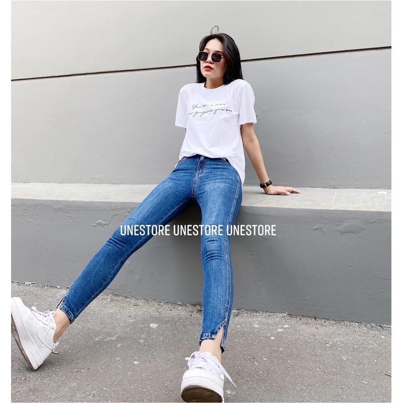 QUẦN SKINNY 9 TẤC XẺ LAI ĐỦ BA MAU