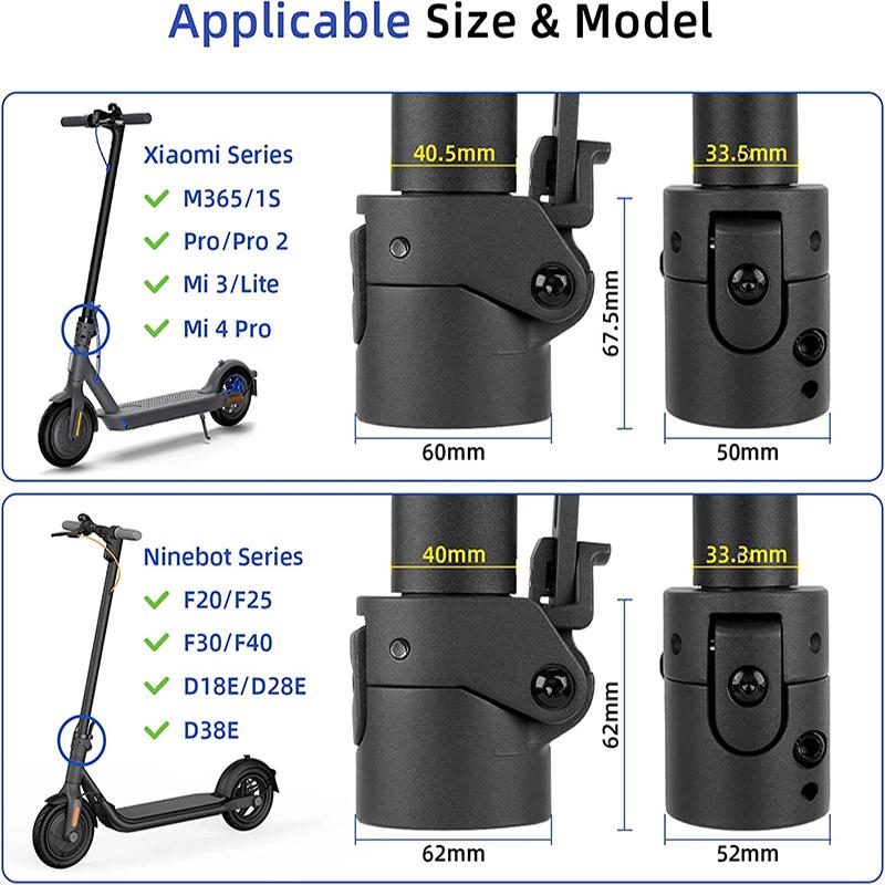 ULIP Electric Scooter Kẹp gấp các bộ phận sửa chữa cực cho Xiaomi M365 Pro Pro2 1S MI3 Lite và Ninebot F20 F25 F30 F40 Color: Red Foldable Fixing