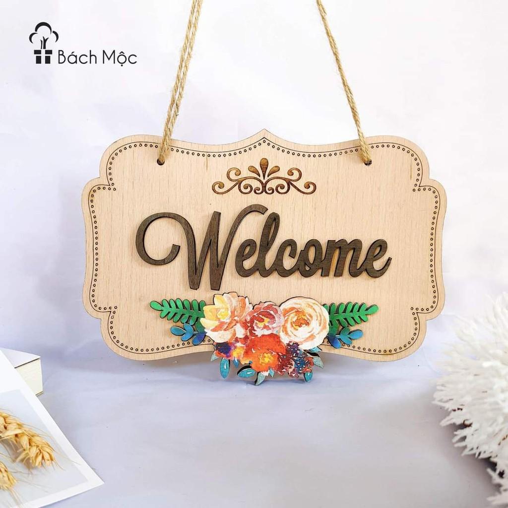 Bảng gỗ decor, bảng gỗ wellcome