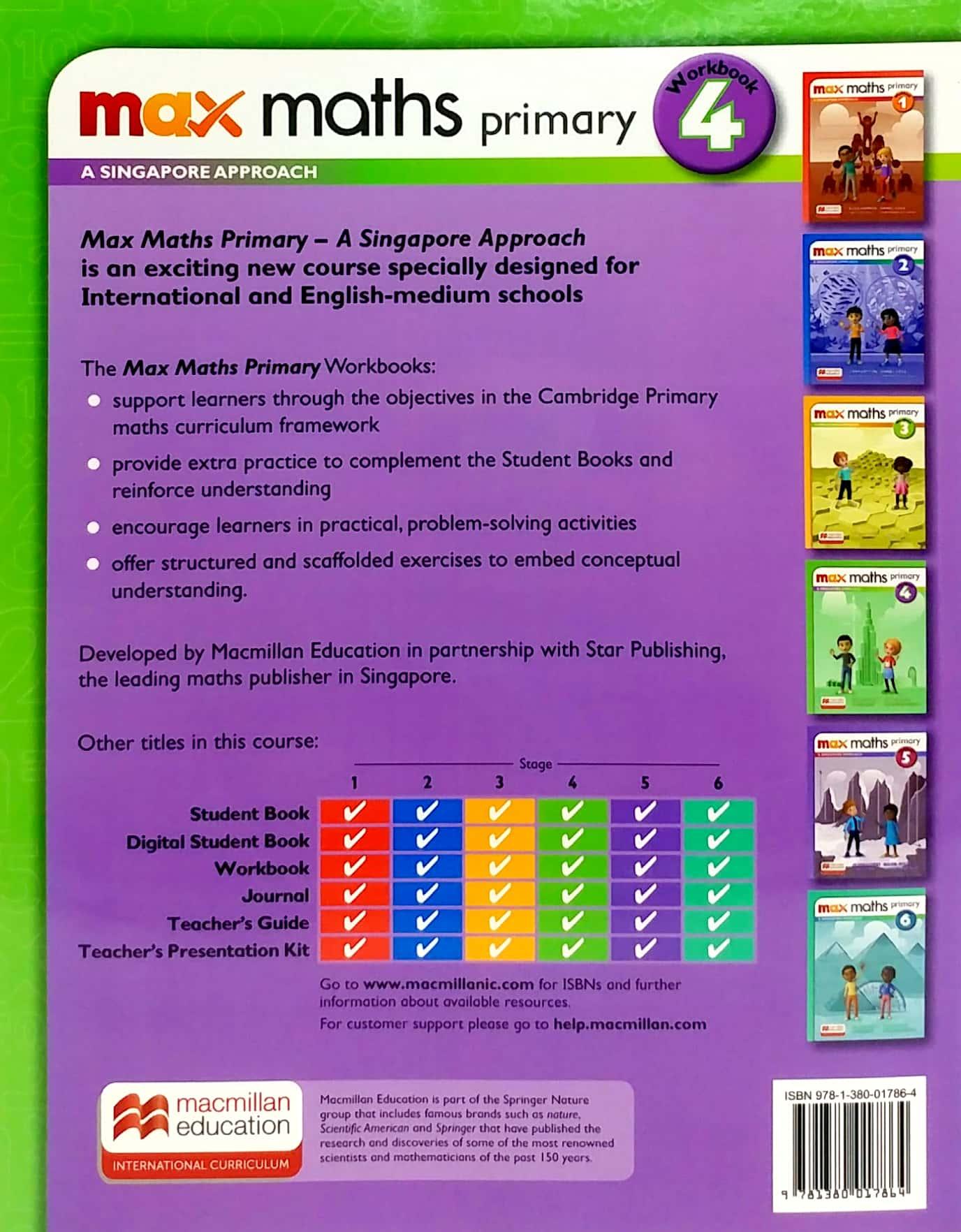 Max Maths Primary A Singapore Approach Grade 4 Workbook