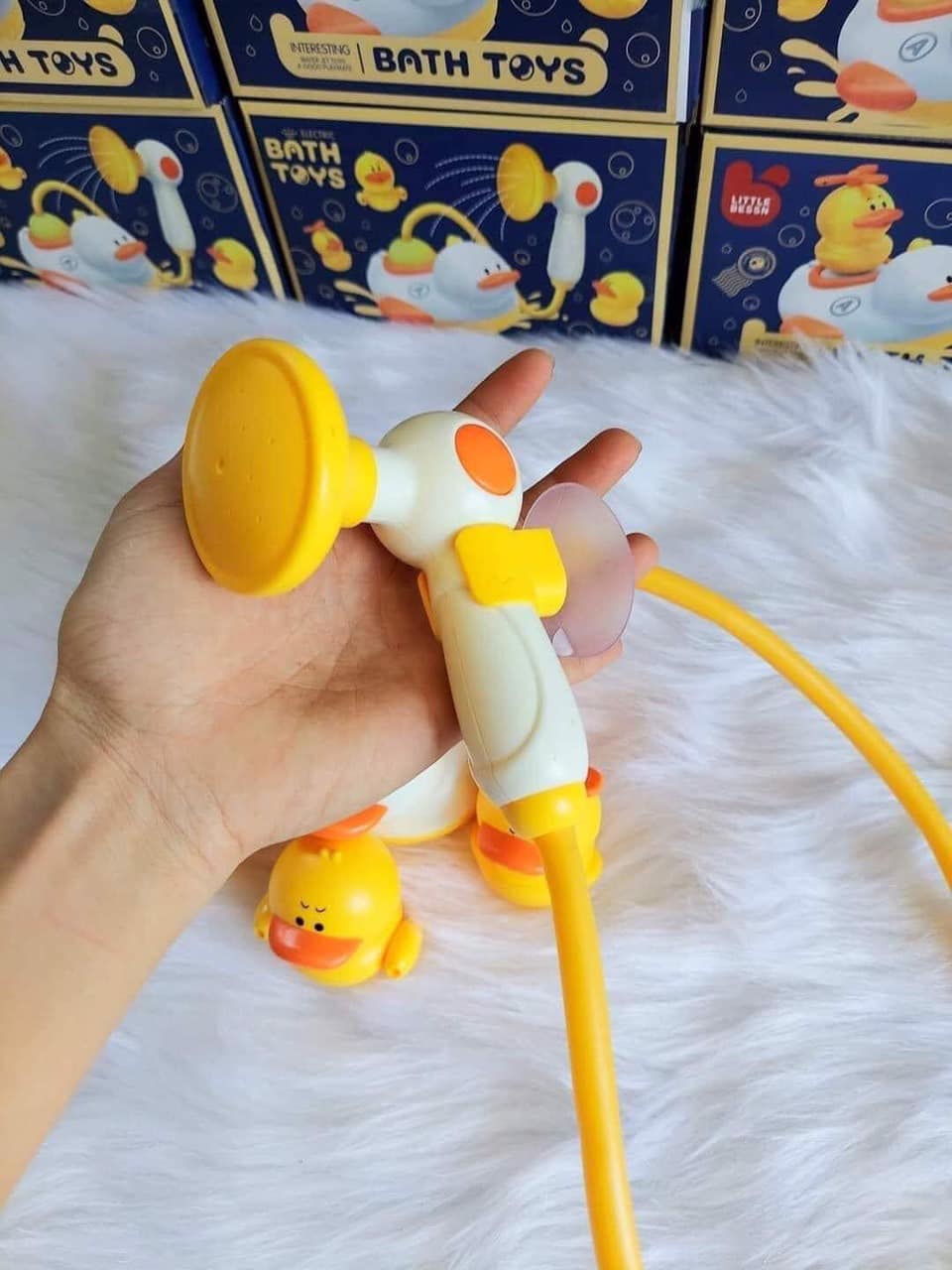 Đồ Chơi Nhà Tắm Cho Bé, Đồ Chơi Vịt Phun Nước Vòi Sen, Vịt Bơi Nhà Tắm