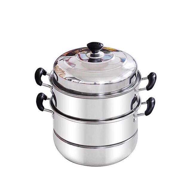 Nồi xửng hấp inox 3 tầng