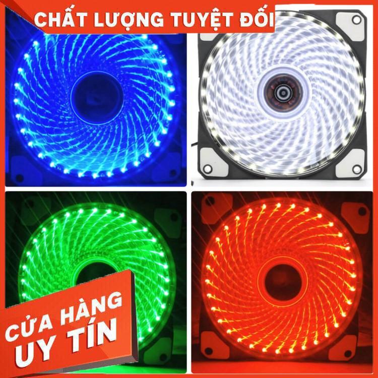 Fan led làm mát case 33 bóng 12cm kèm ốc.