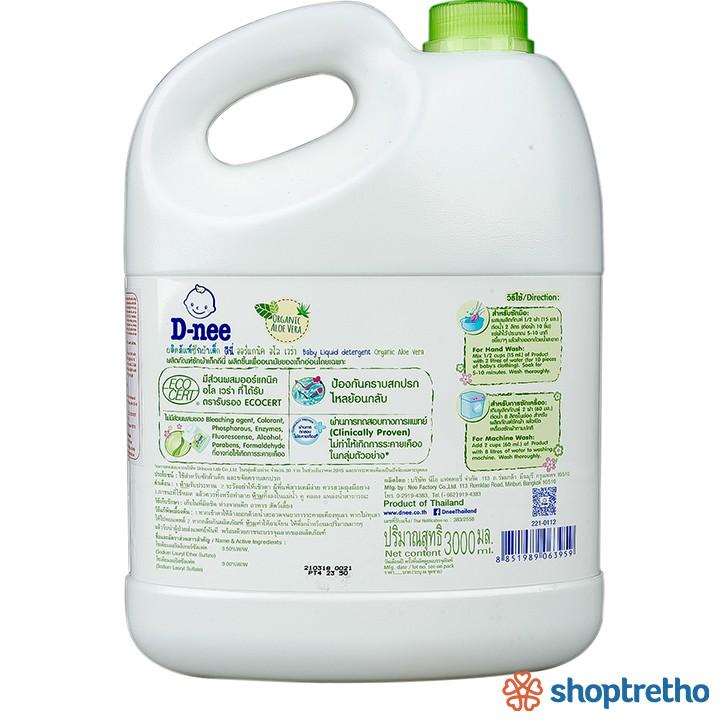 Nước giặt Dnee Organic 3000ml (xanh lá) Thái Lan