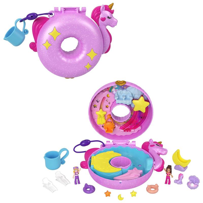 Đồ Chơi Polly Pocket Và Trạm Lướt Sóng Của Unicorn - Polly Pocket HKV34/FRY35