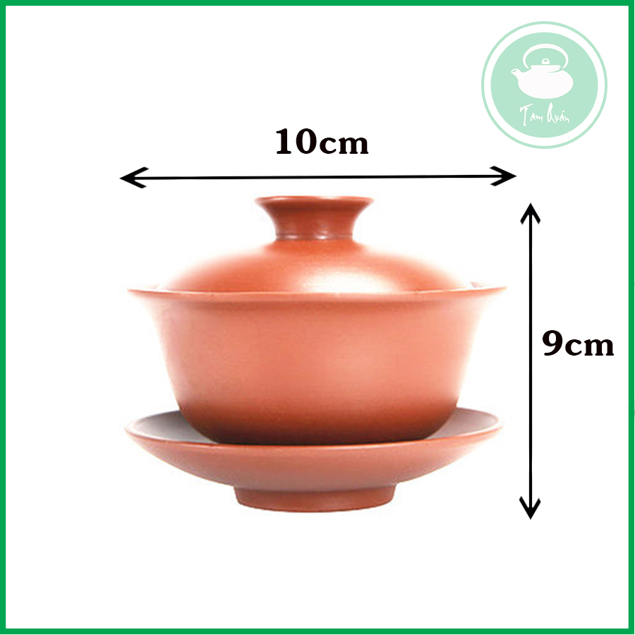 Chén khải thưởng trà gốm chu nê 120ml