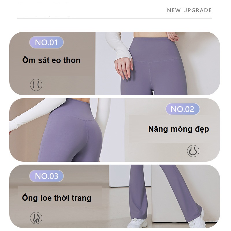 Quần ống loe nữ dáng dài, quần legging nữ kiểu ôm ống loe mặc nhà, đi chơi, đi tập đều được