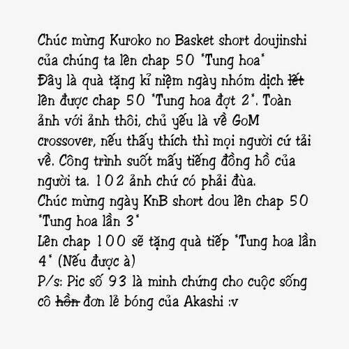 kuroko – tuyển thủ vô hình: short doujinshi chapter 120 1