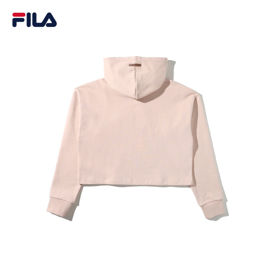 Áo croptop hoodie tay dài có nón unisex Fila x BTS Now On - FS2POD2B33F