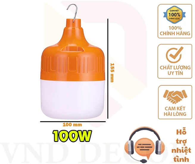 Bóng Đèn Sạc Tích Điện Đa Năng 100W , 150W