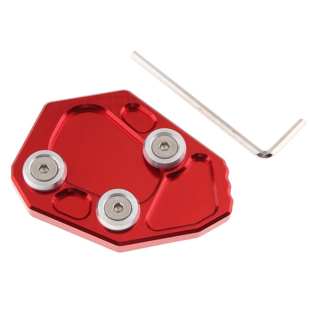 Kickstand Side Stand Enlarge Pad Plate for   2010-2015 Red