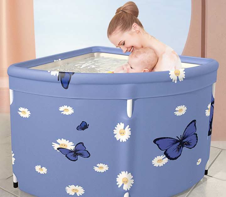 Bồn Tắm Gia Đình Đặt Góc Spa Bathtub Có Thể Gập - Home and Garden