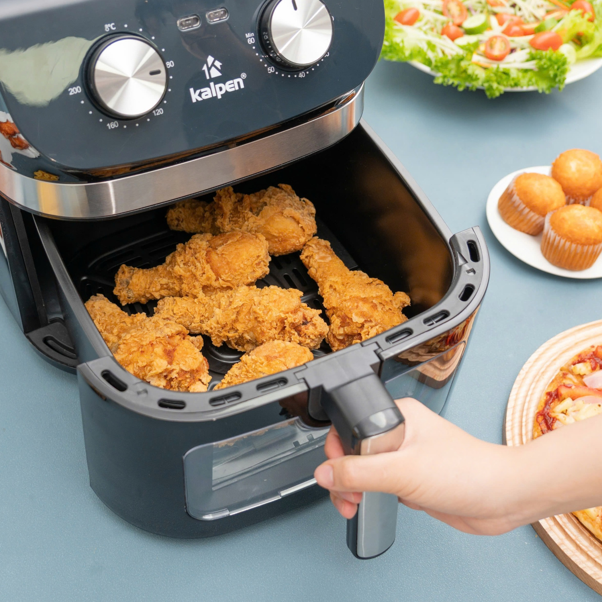 Nồi chiên không dầu cao cấp Kalpen F1 dung tích 10.5L, công suất 1800W, hàng chính hãng