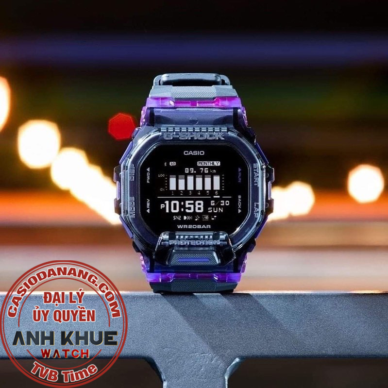 Đồng hồ nam dây nhựa Casio G-Shock chính hãng Anh Khuê GBD-200SM-1A6DR (45mm)