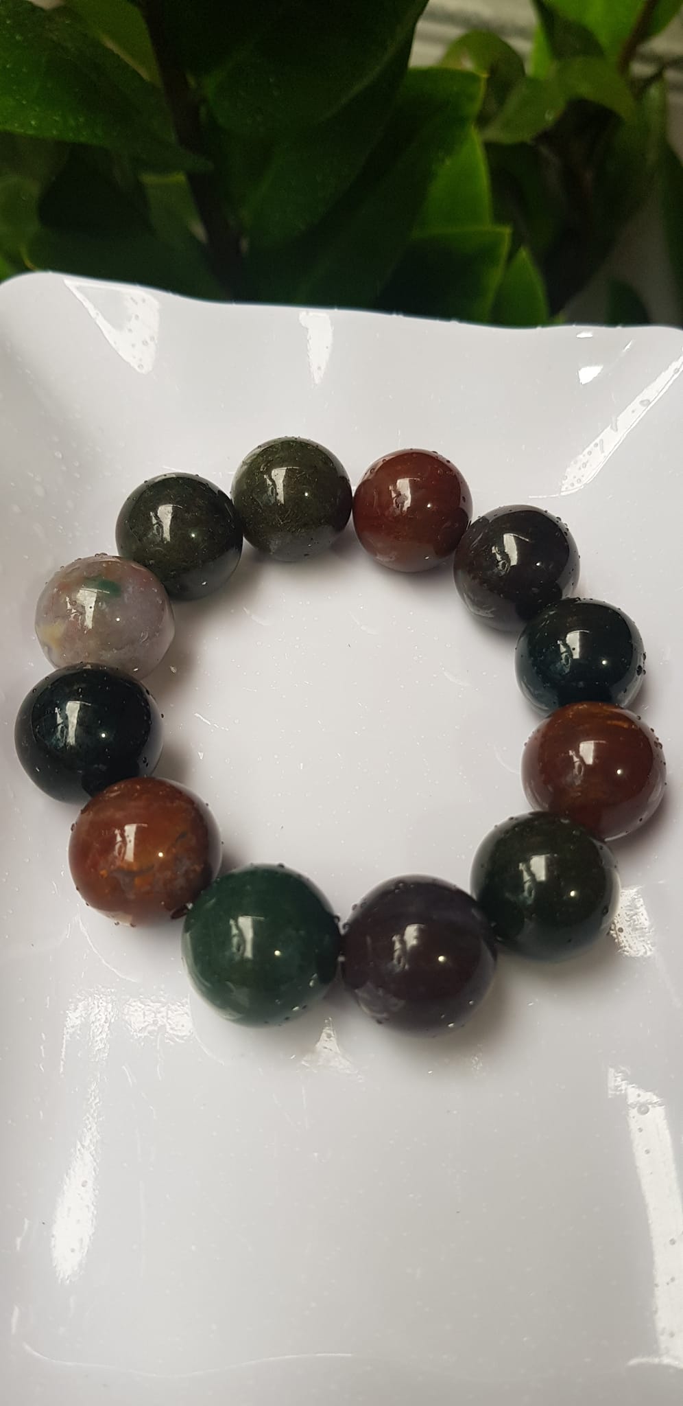 Vòng Nam Mới đá casidon size  lớn 18mm Vòng đa sắc màu sáng bóng đẹp đeo sang tay ạ Nam tất cả các mệnh đeo hợp ạ