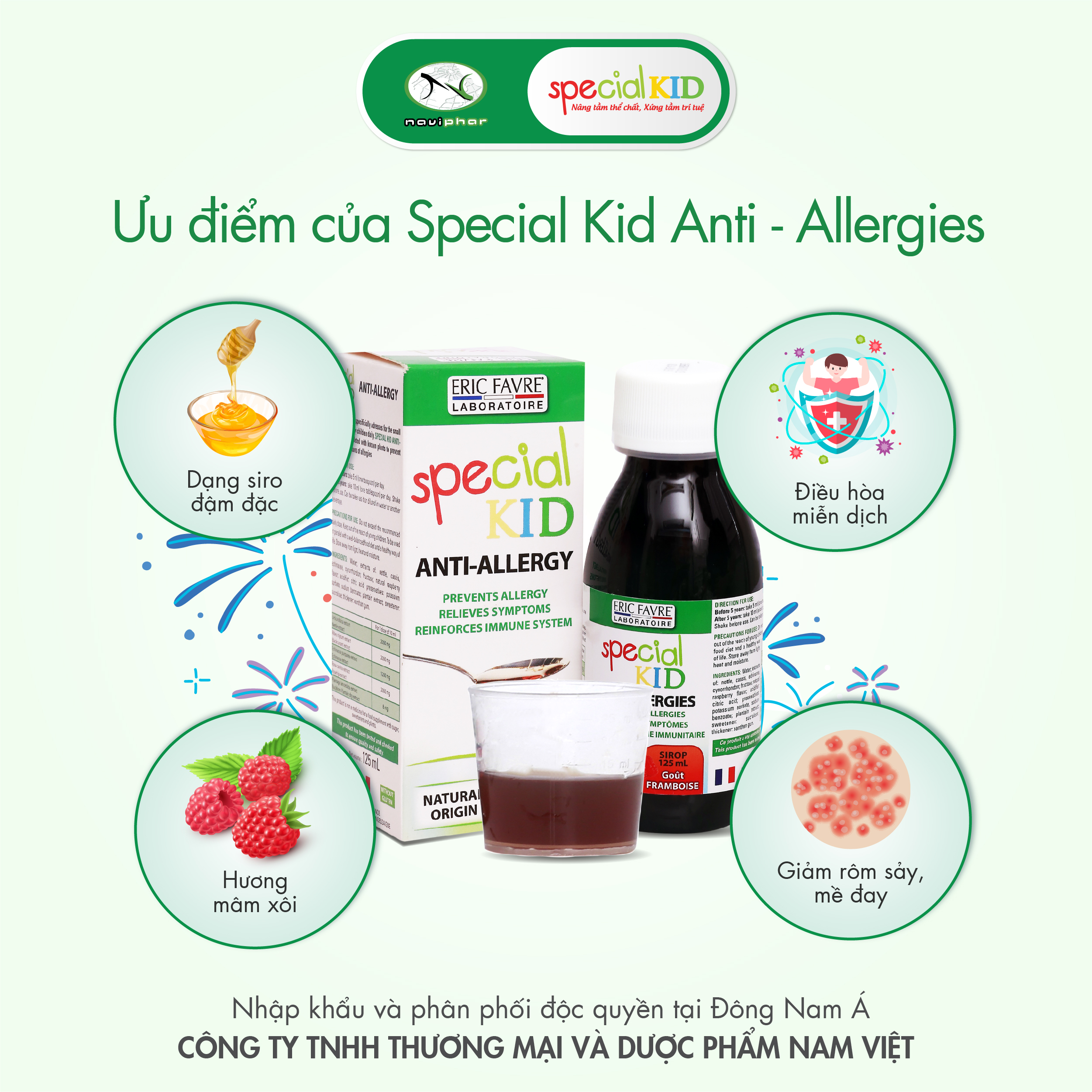 TPBVSK Special Kid Anti-Allergies - Hỗ trợ làm giảm các triệu chứng của dị ứng mẩn ngứa, nổi mề đay