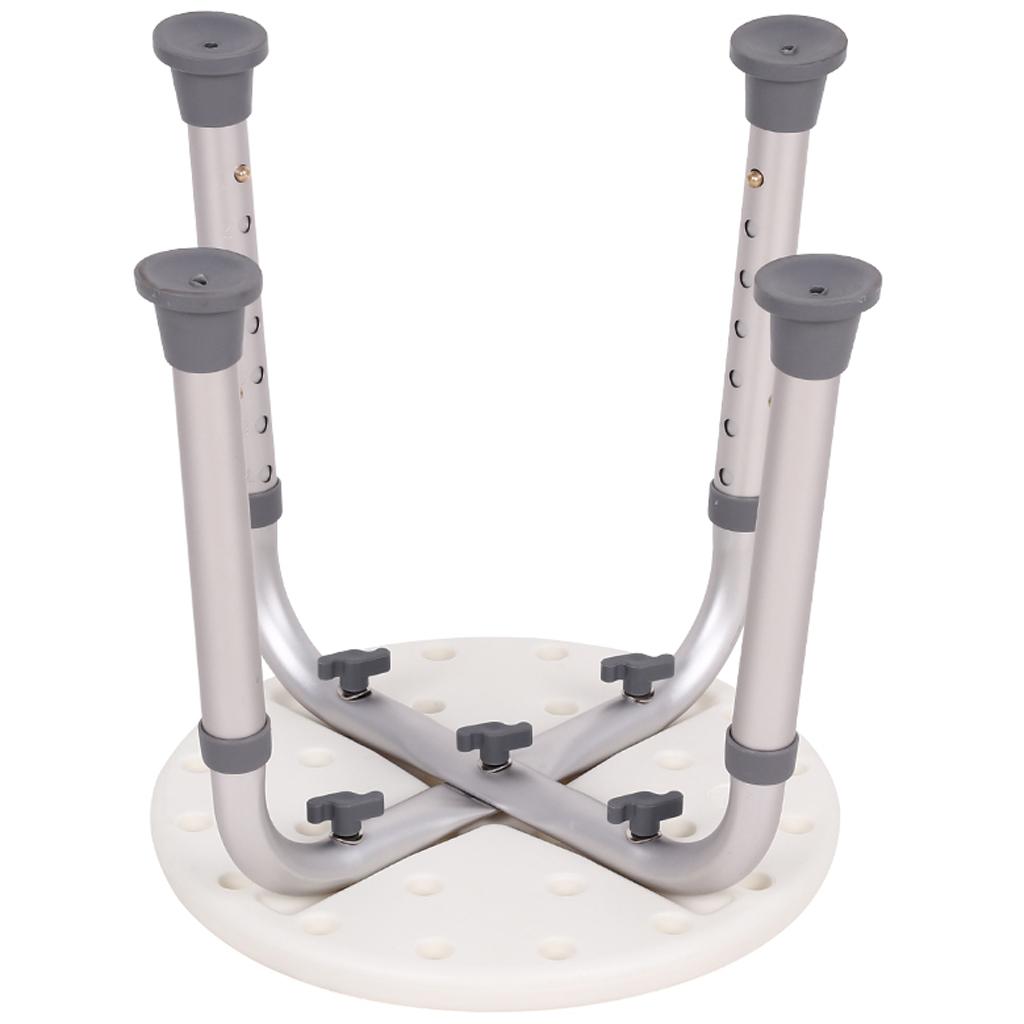 Shower Chair, Adjustable Height Bath Stool - Hospital Tool Free Bench Bathtub Stool Seat with Anti-Slip Rubber Tips for Safety and Stability
