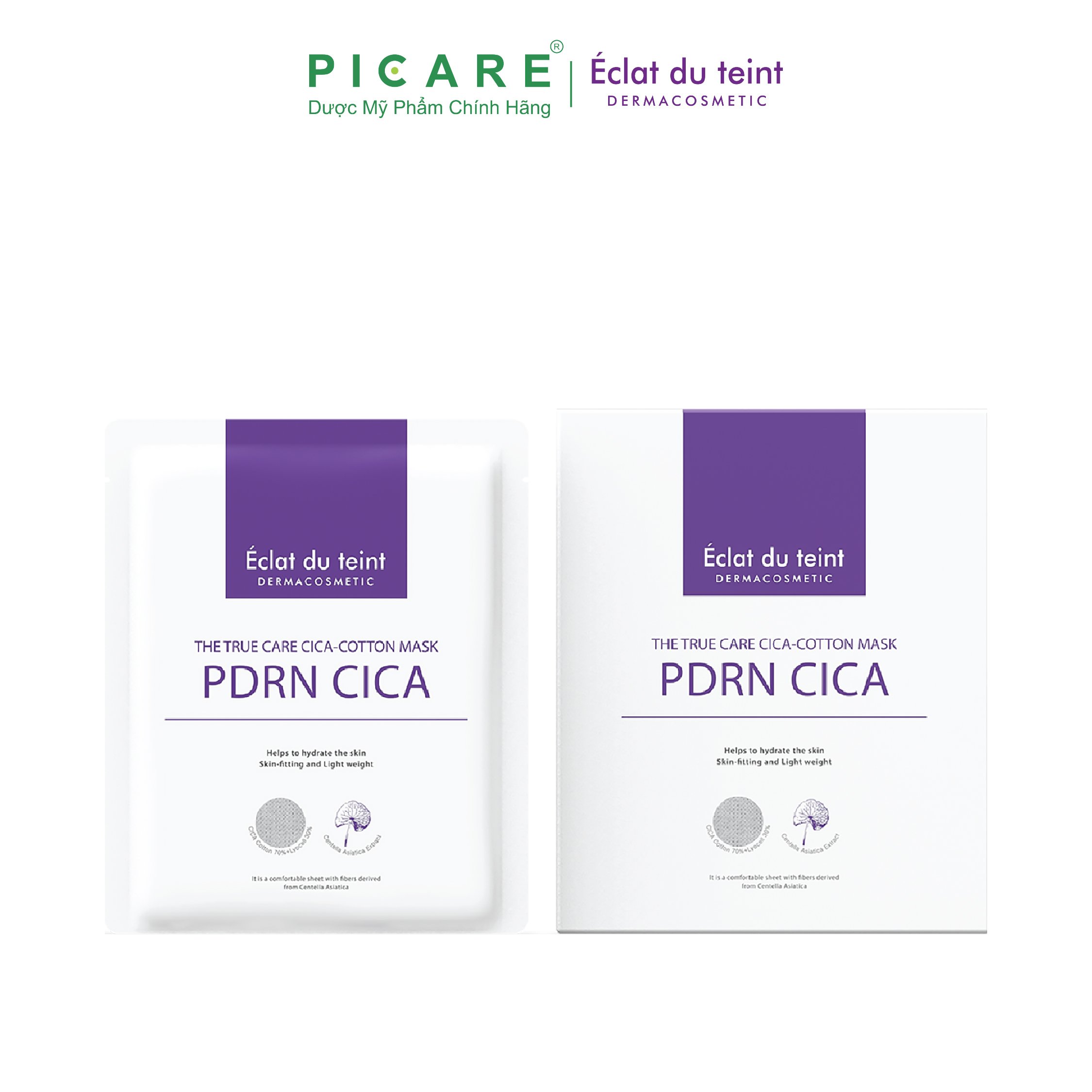 Mặt Nạ Éclat Du Teint Phục Hồi Làm Dịu Da PDRN CICA (1 hộp 5 miếng)