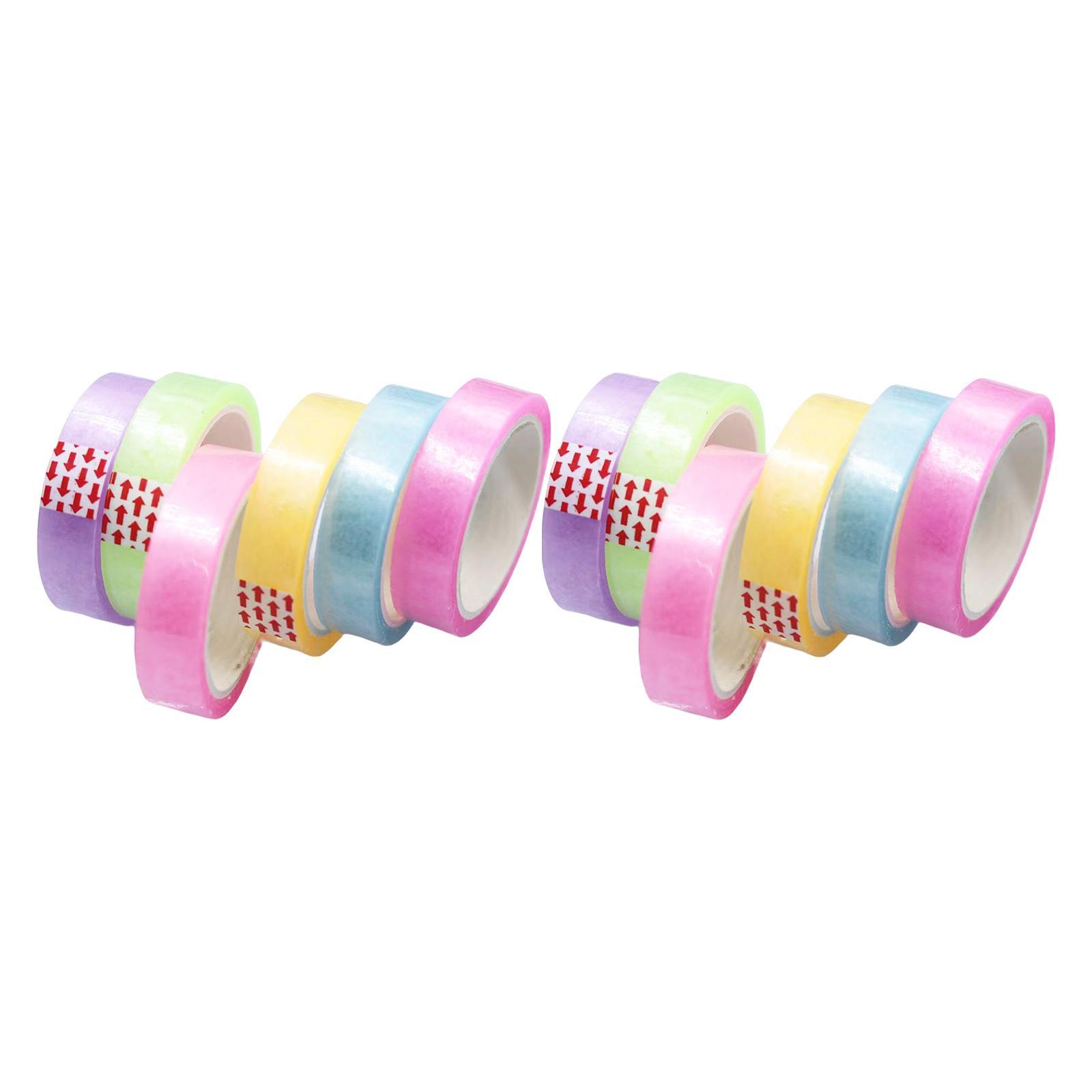 12Pcs Funny Sticky Ball Tapes Colorful for Relaxing Game Accessories Sticky Tape for Adult Kids Craft Supplies Party Home School