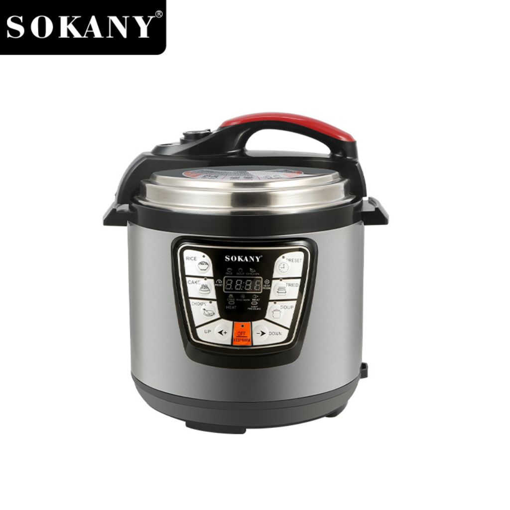 Nồi áp suất điện tử đa năng SOKANY SK-2401 công suất 1000W, dung tích lên đến 6L, nấu ăn nhanh chóng, tiết kiệm thời gian - HÀNG CHÍNH HÃNG