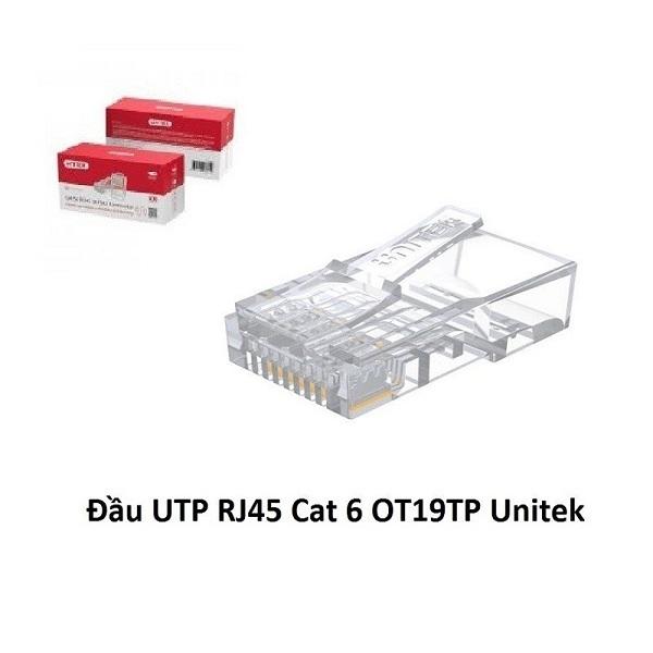 Hộp 100 cái Hạt mạng UTP RJ45 CAT 6 Y-OT19TP Unitek - HÀNG CHÍNH HÃNG