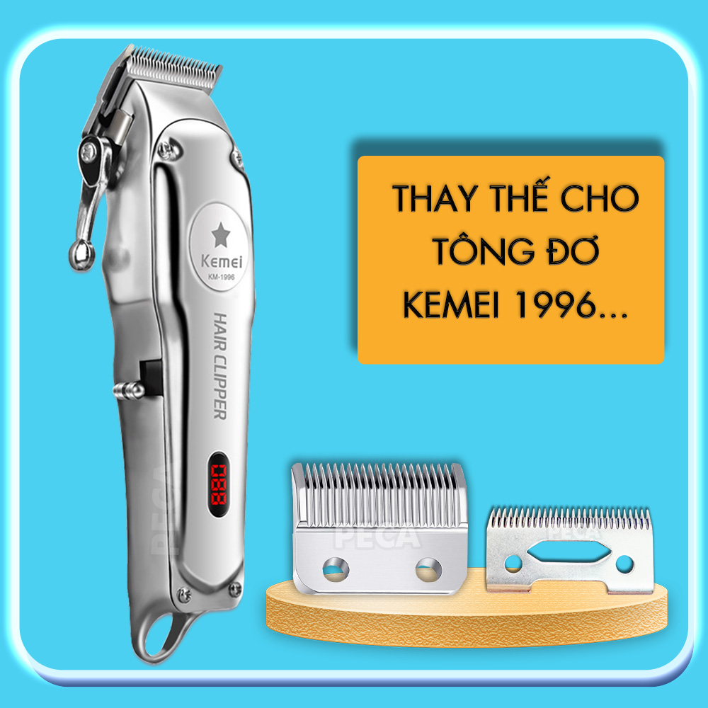 Bộ lưỡi tông đơ cắt tóc chuyên dụng thay thế cho dòng tông đơ Kemei KM-1996