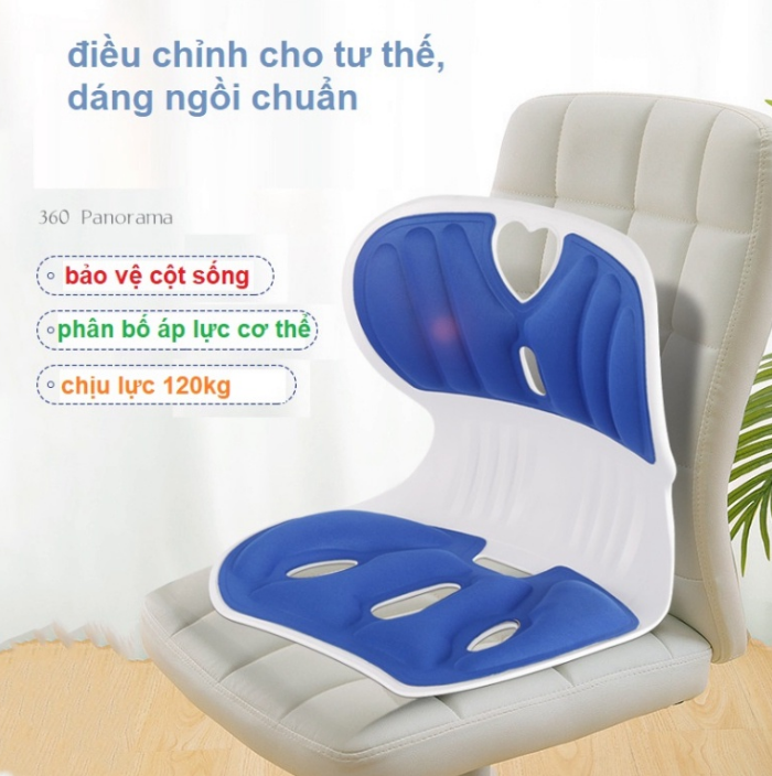 Ghế Chống Gù, Ghế Chống Cong Vẹo Cột Sống và Điều Chỉnh Dáng Ngồi, Đệm Tựa Lưng Chỉnh Eo Sử Dụng Đa Năng