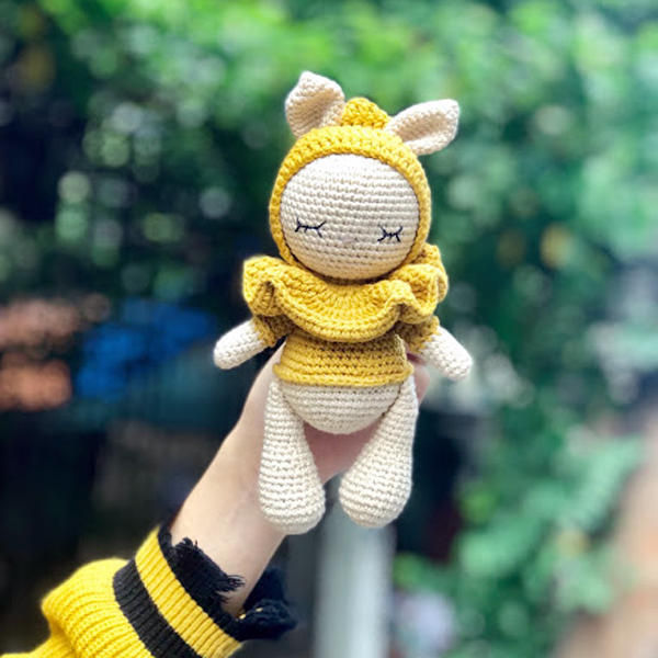 Thỏ xinh xắn, dễ thương bằng len