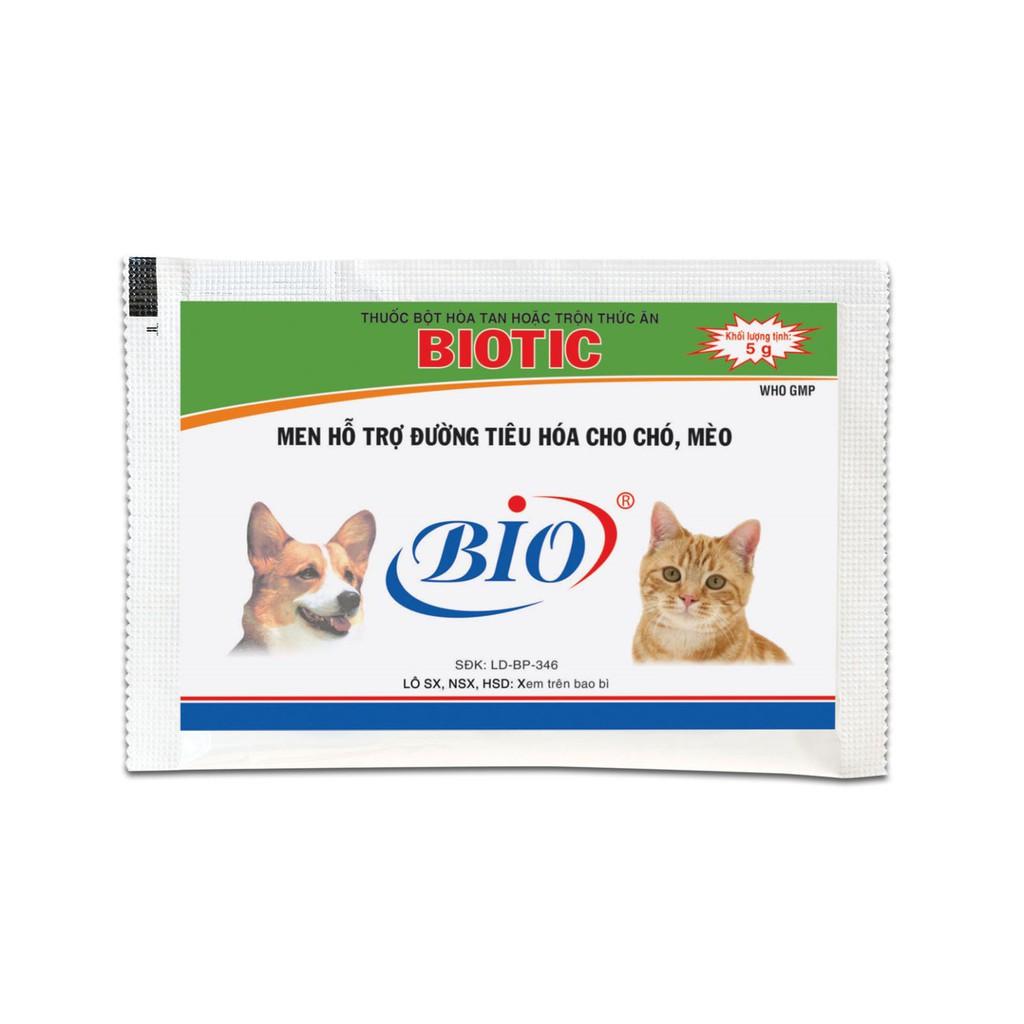 Men tiêu hóa chó mèo Biotic gói 5g - Bivido