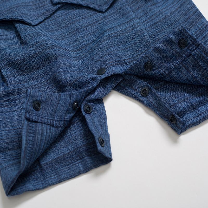 Mùa Hè Cho Bé Romper Áo Liền Quần Phù Hợp Với Bé Trai Sơ Sinh Chính Thức Quần Áo Trẻ Em Cotton + Nón + Áo Liền Quần Đùi + + Vớ 4 Miếng Bộ Trang Phục xanh Dương Trang Phục