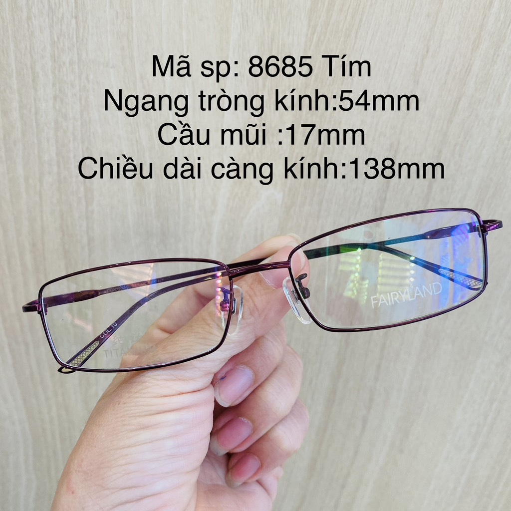 Gọng kính titanium ZX2239 8685 thời trang cao cấp nam nữ siêu nhẹ siêu bền OURESS