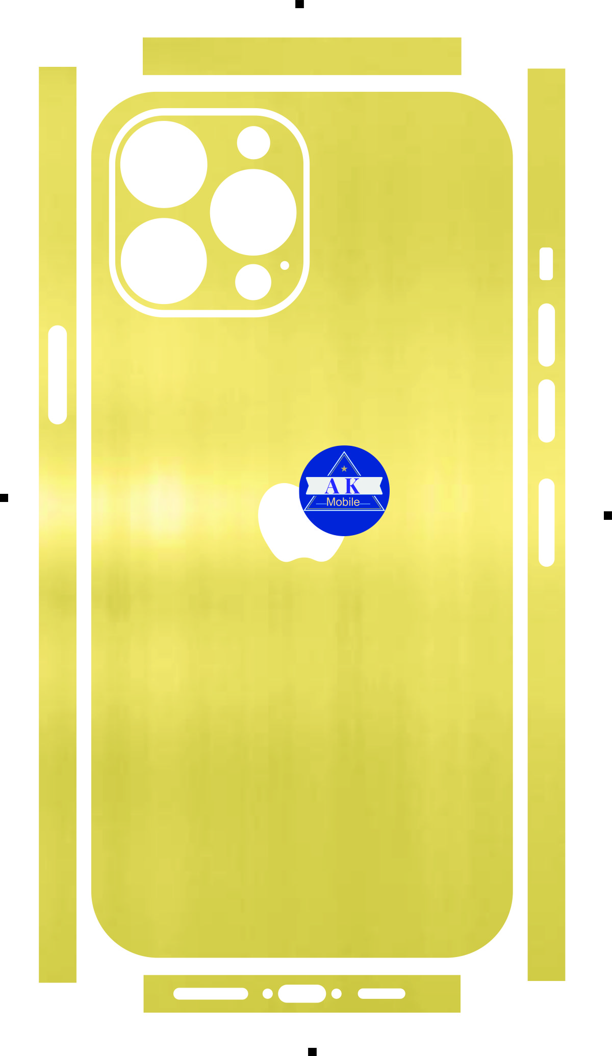Miếng Dán skin lưng viền rời dành cho iphone 12 đến 14 pro max, bảo vệ chống trầy xước và làm đẹp tạo thêm diện mạo mới