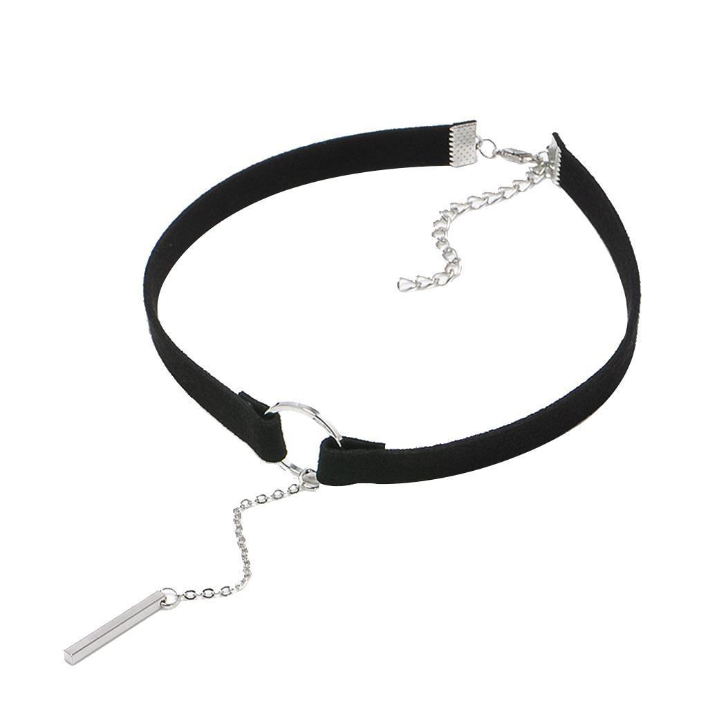 Choker Collar Chain Pendant Necklace Party Prom Fancy Elegant Decor