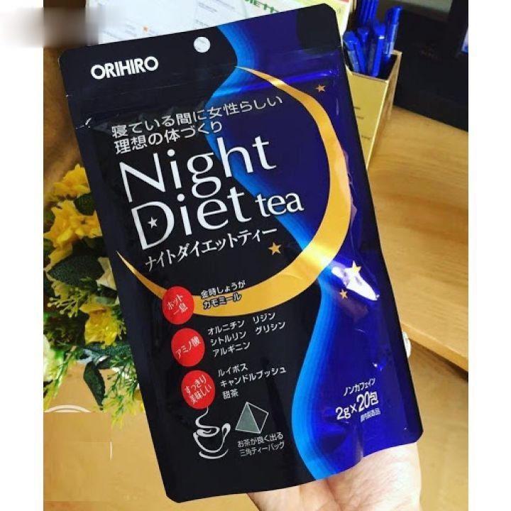 Trà giảm cân đêm Orihiro Night Diet Tea Nhật Bản loại 20 gói và 24 gói - Loại 24 gói