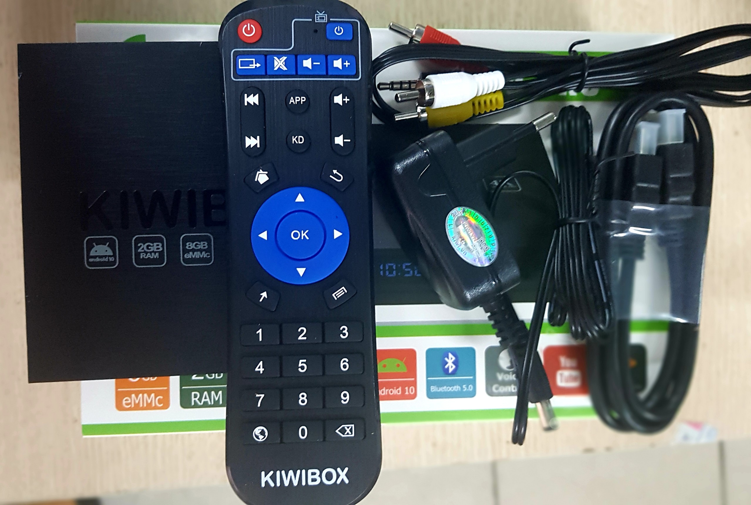 Android box Kiwibox S3pro mới , kiwi s3 pro 2021 Ram 2G, Rom 8G, Wifi 2BT, Android 10, Bluetooth 5.0 - truyền hình miễn phí - Hàng chính hãng