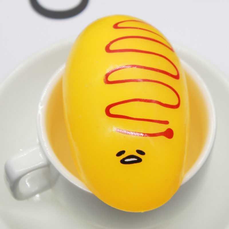 Gudetama Squishy trút giận hình Bánh Mỳ Ú Mochi Slime Bóp xả stress giảm căng thẳng hiệu quả