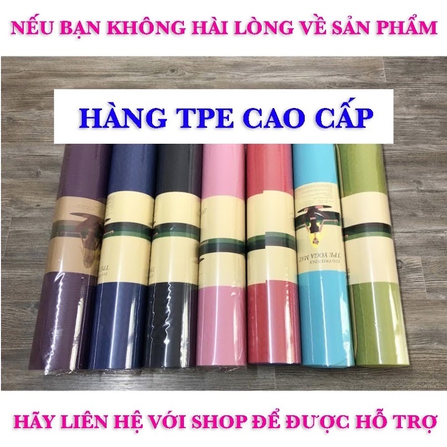 Thảm tập yoga - giao màu ngẫu nhiên (có kèm túi lưới đựng)