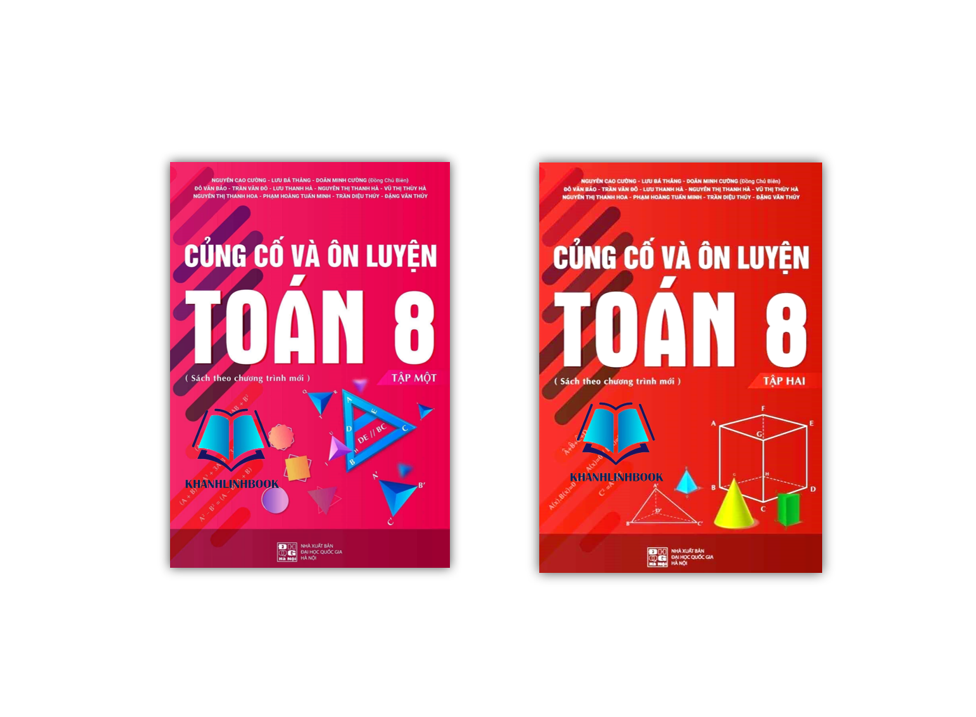 Sách - Combo Củng cố và ôn luyện toán 8 - tập 1 + 2