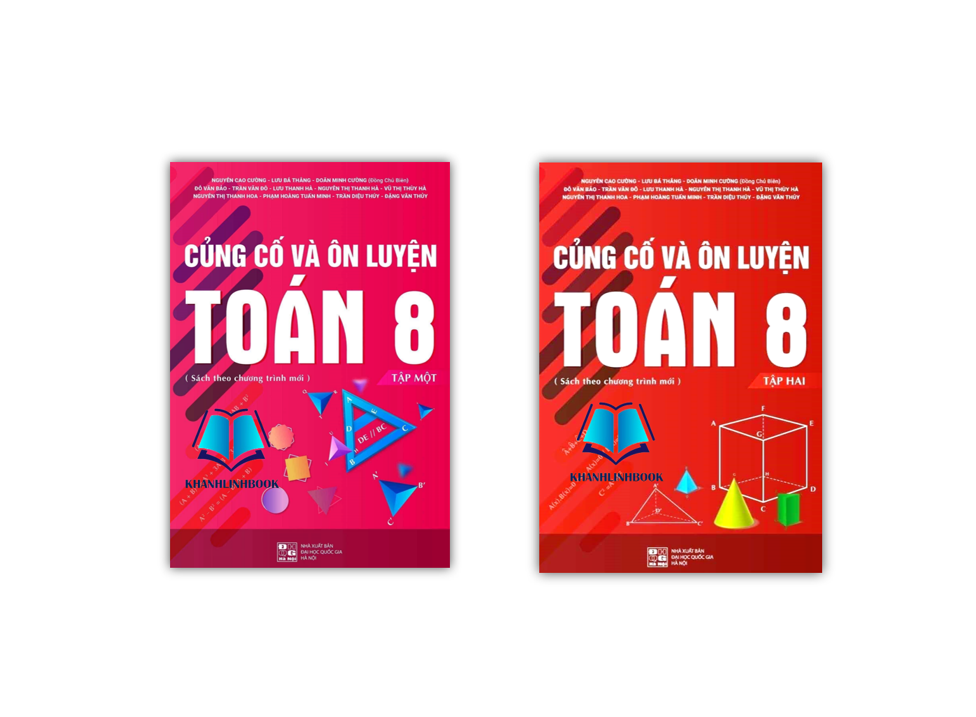 Sách - Combo Củng cố và ôn luyện toán 8 - tập 1 + 2 ( sách theo chương trình mới ) (PV)