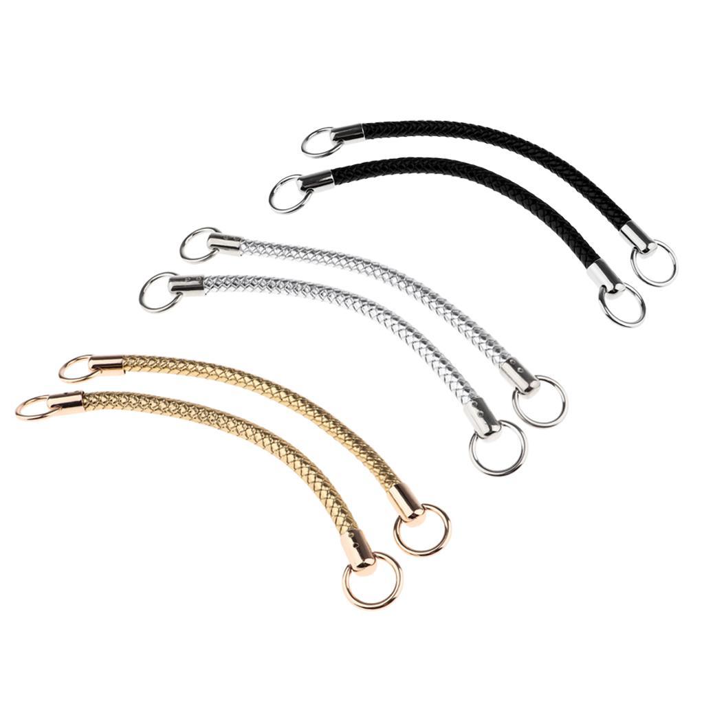 1 Pair Shoulder Bag Replacement Handles PU Leather Handbag Strap 25cm