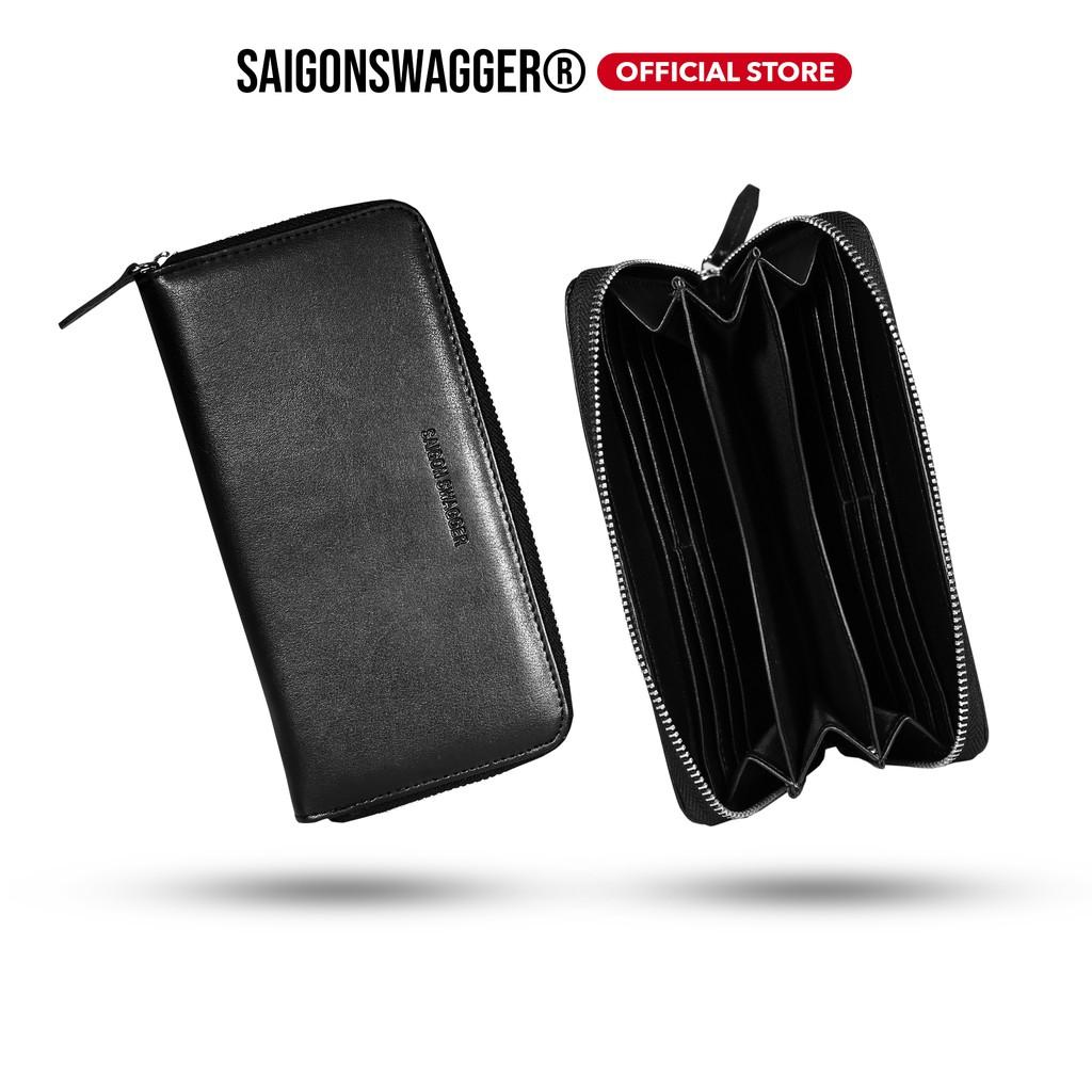 Ví Nam, Nữ Dây Kéo Dài Da Cao Cấp SAIGON SWAGGER SGS Anthem Leather Long Zip Wallet