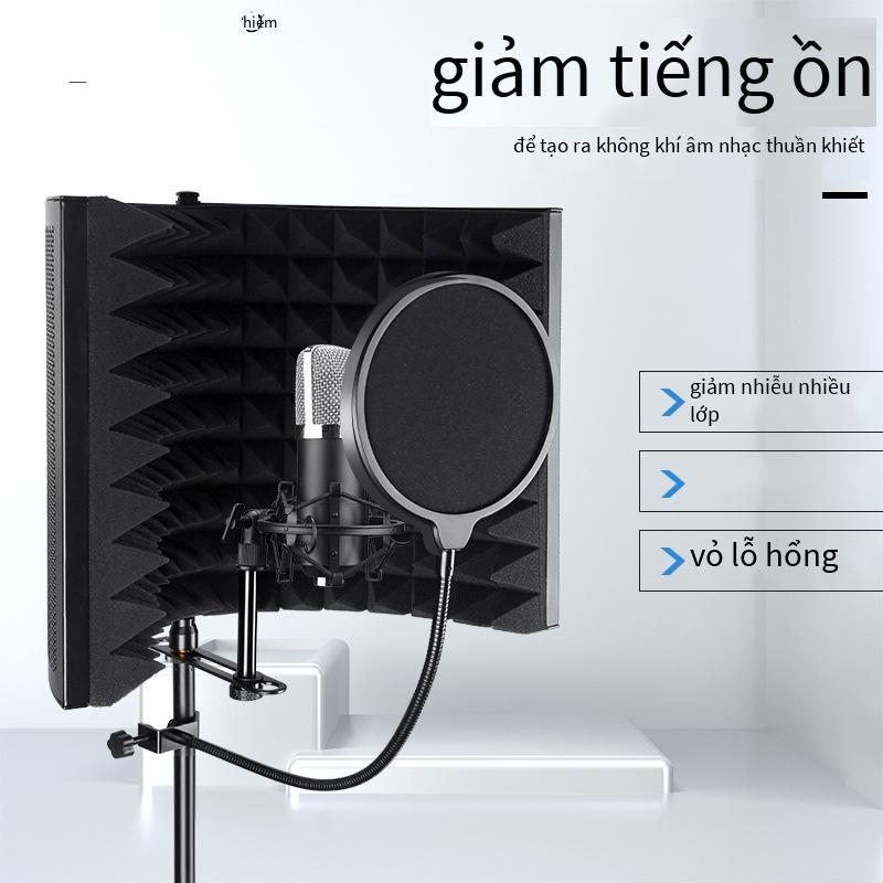 Giá thấp nhất bán trực tiếp micro thu âm phòng thu bao cách âm micro màn chống gió bảng giảm tiếng ồn lưới chống phun bao tiêu âm 2 cửa