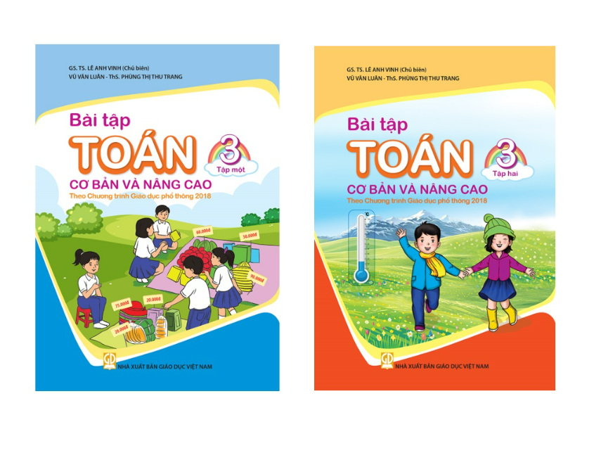 Sách - Combo 2 cuốn Bài tập Toán 3 cơ bản và nâng cao