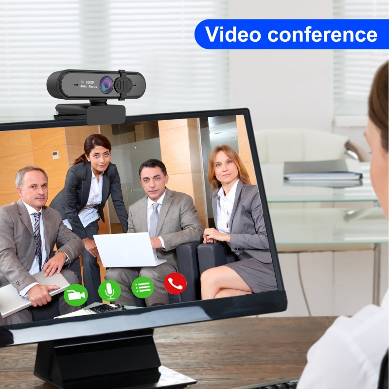 Webcam HXSJ S6 Auto Focus Góc  Rộng 1080P - hàng nhập khẩu