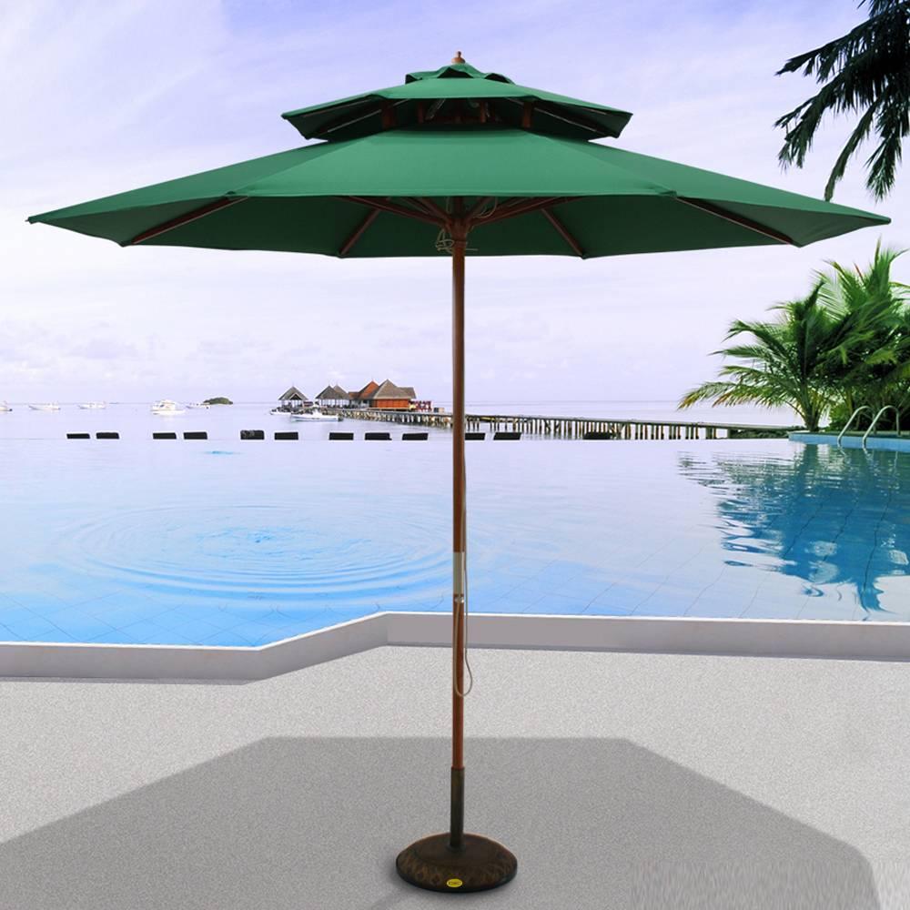 Dù gỗ 2 tầng nhiều màu